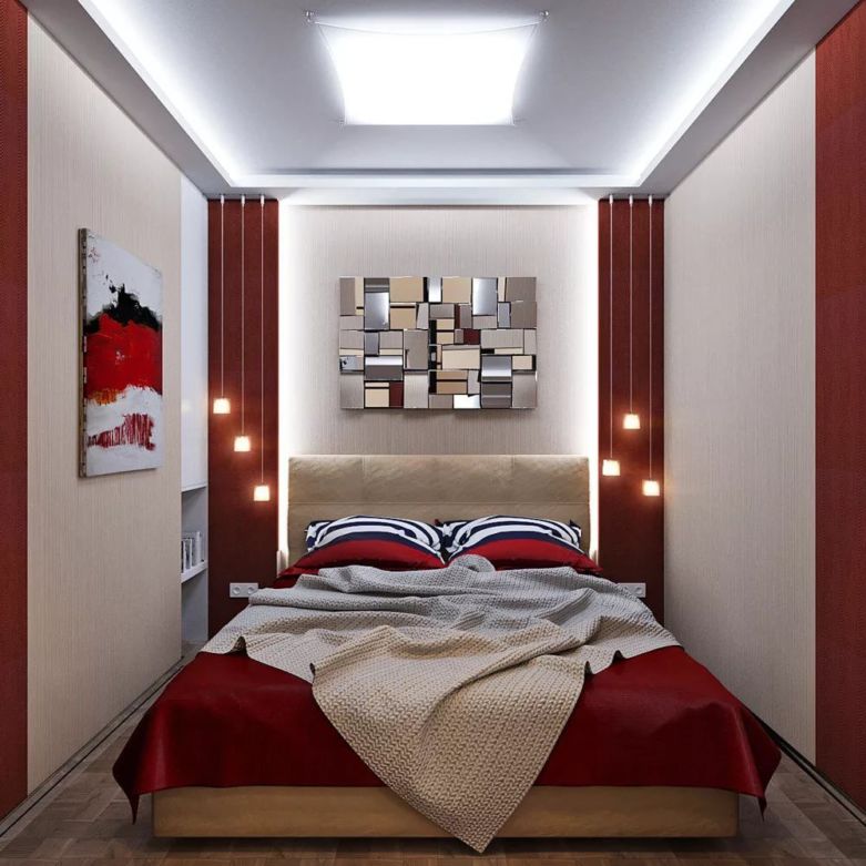 Как оформить интерьер малогабаритной спальни: ФОТО 40+