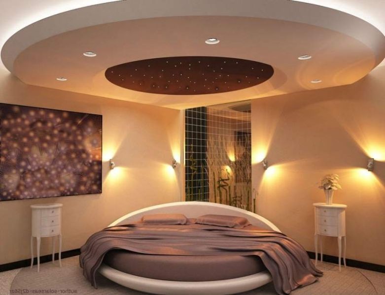 Вид потолков из гипсокартона в маленьких комнатах — фото примеры